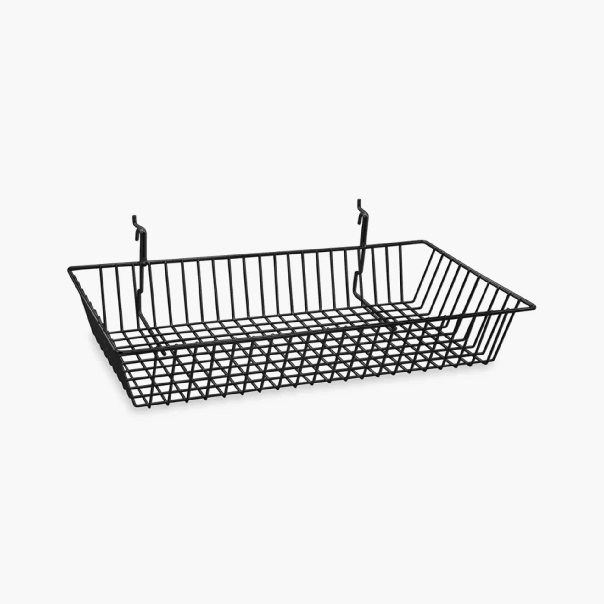 Black Wire Basket For Gridwall