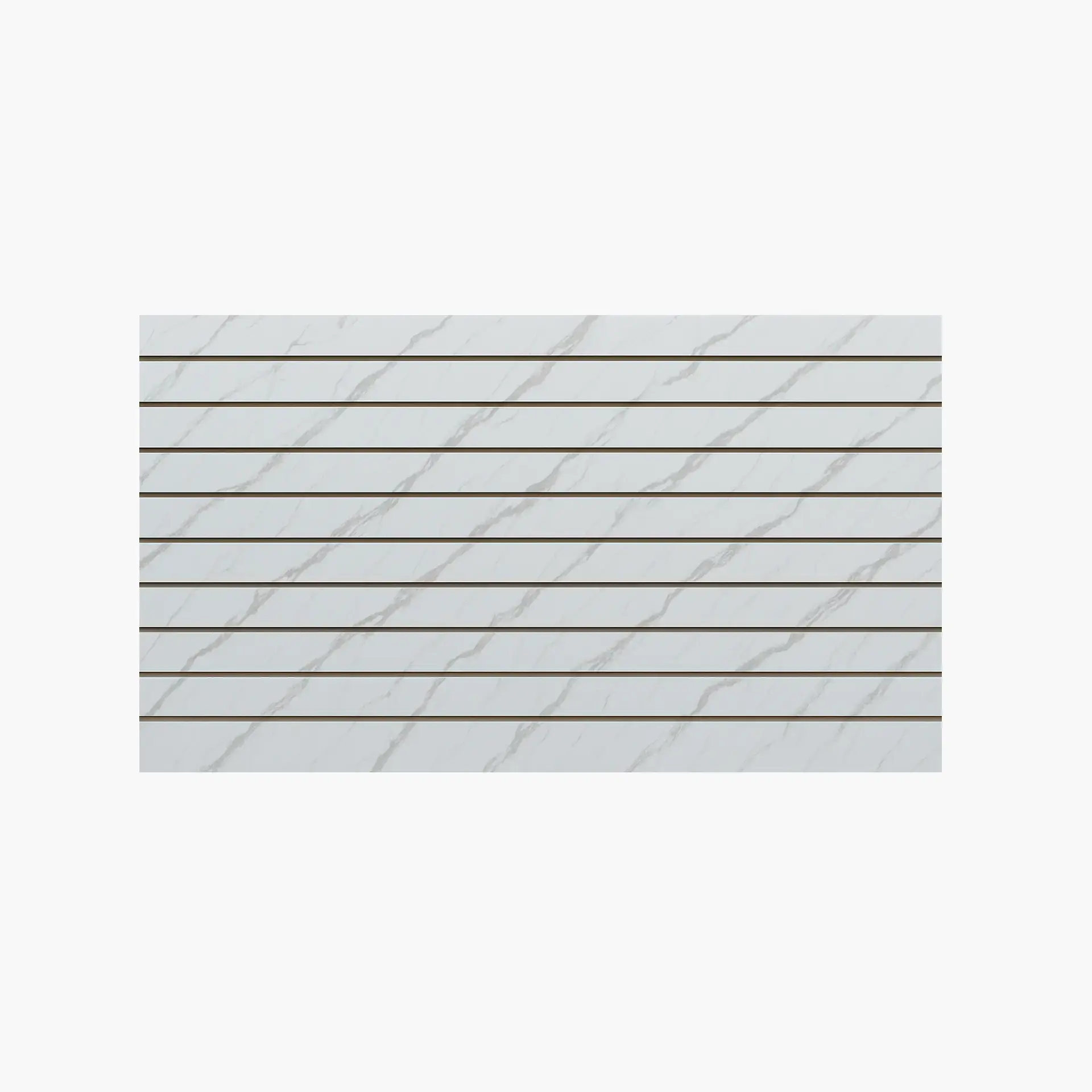4×8 ft Horizontal White Marble MDF Slatwall Panel – Retail Wall Display