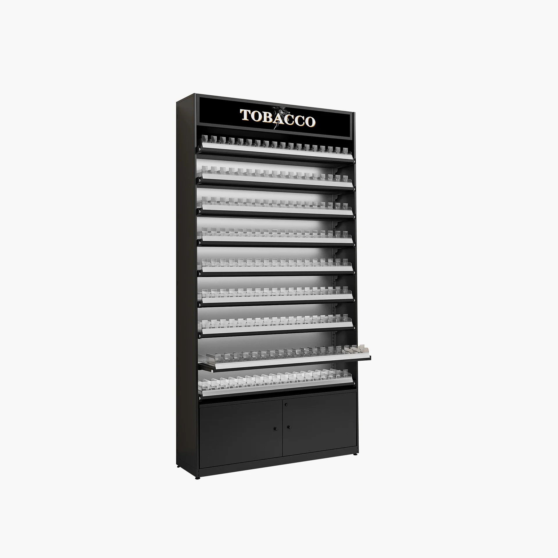 4 FT WIDE, 8 FT HEIGHT CIGARETTE DISPLAY STAND