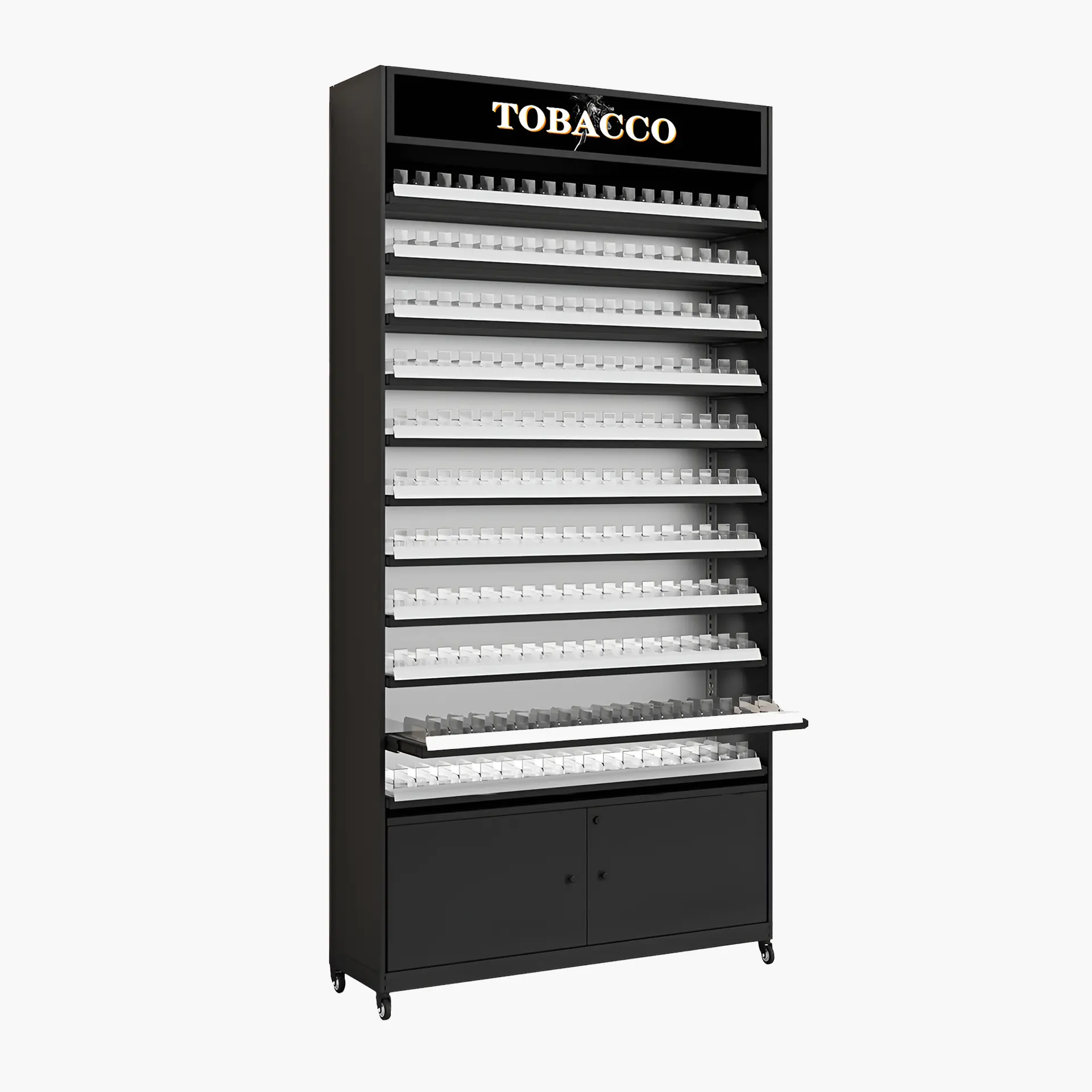4 FT WIDE, 8 FT HEIGHT CIGARETTE DISPLAY STAND