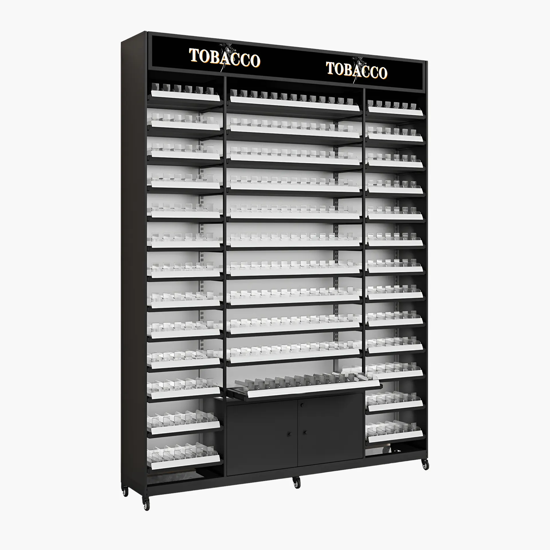 6 FT WIDE, 8 FT HEIGHT CIGARETTE DISPLAY STAND