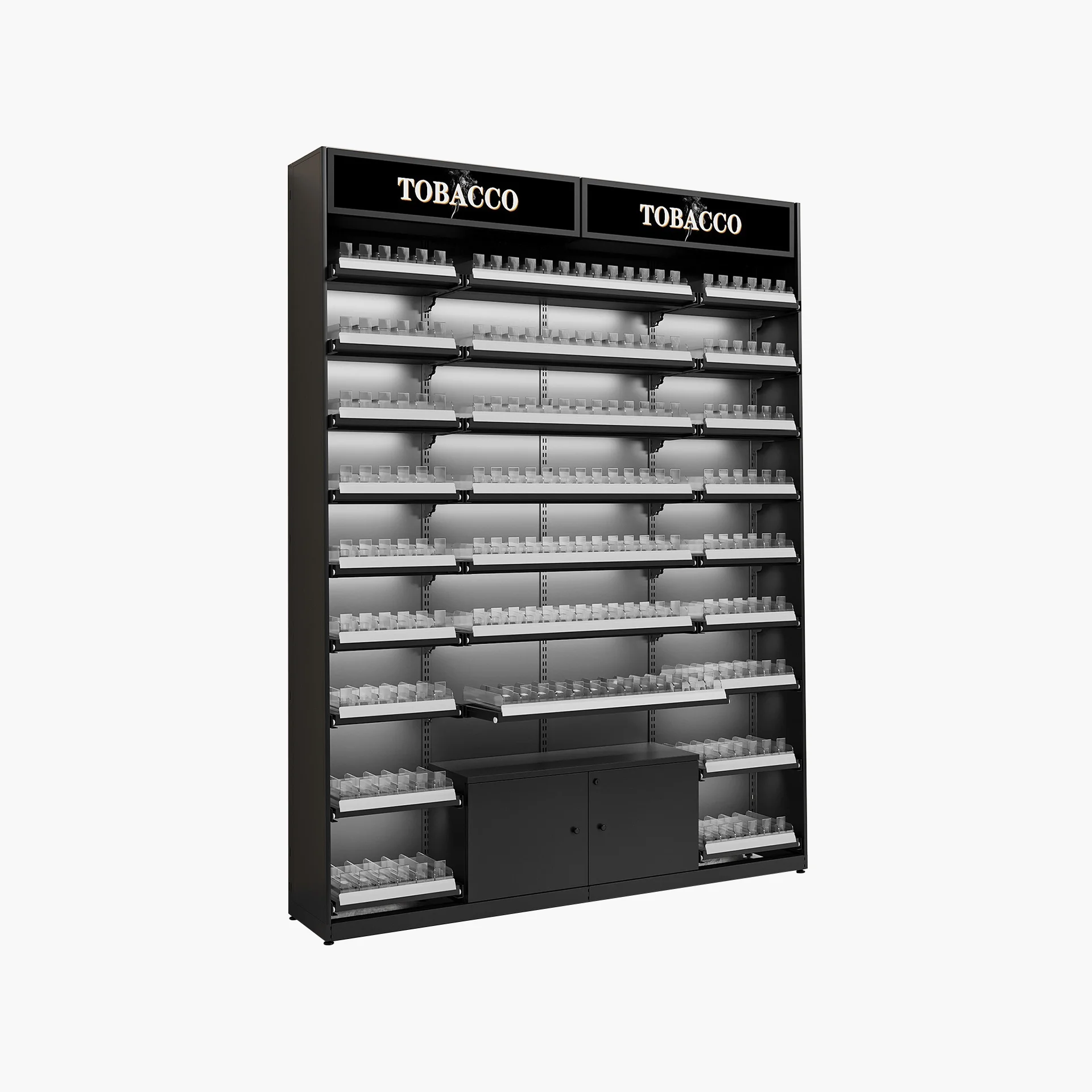 6 FT WIDE, 8 FT HEIGHT CIGARETTE DISPLAY STAND