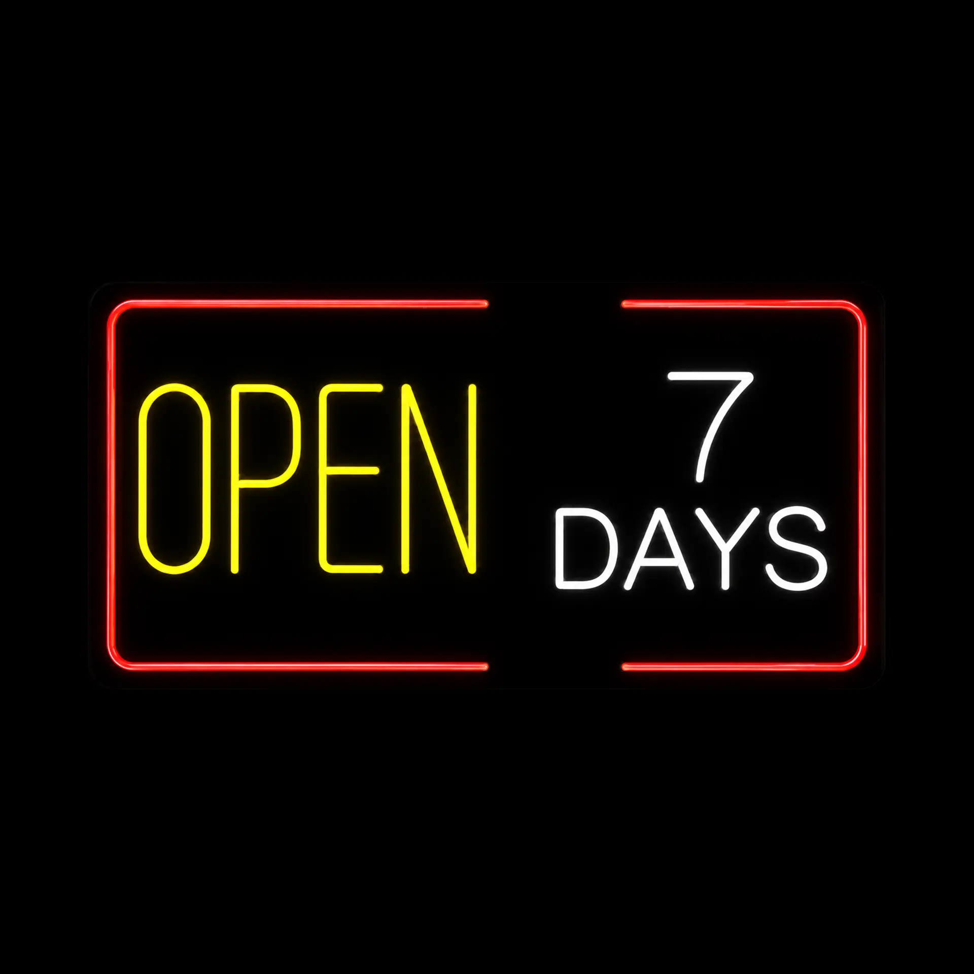Open 7 Days Neon LED Sign