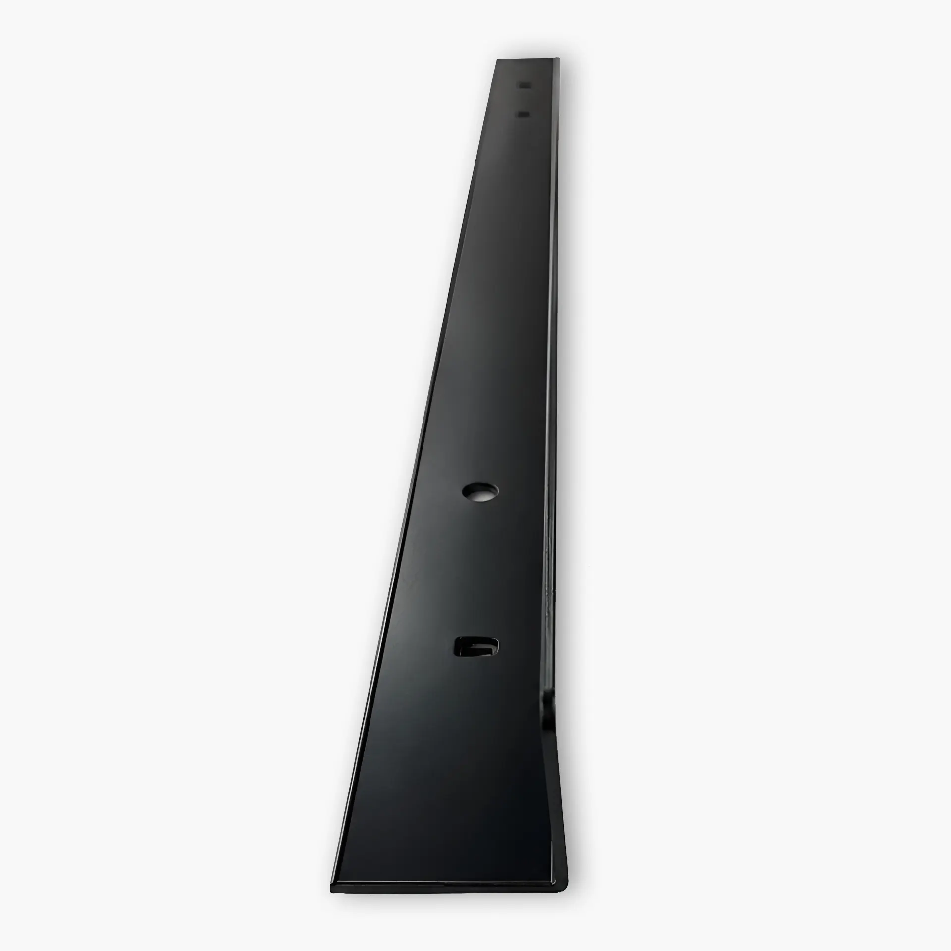 Black 1 Inch Gondola Metal Fence made from 1 mm thick metal, compatible with 36-inch and 48-inch gondola shelving for organized retail displays. Select 75 more words to run Humanizer.